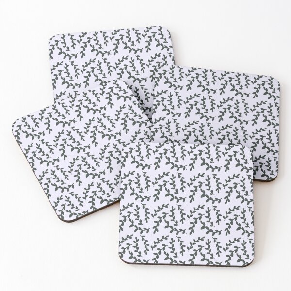 Item preview, Dark Green Vine Plants Pattern designed and sold by SwirlSeas.