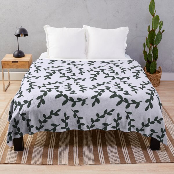 Item preview, Dark Green Vine Plants Pattern designed and sold by SwirlSeas.