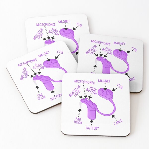Item preview, Purple Cochlear Implant Parts and Pieces  designed and sold by Hear4theEars.