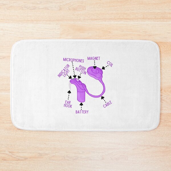 Item preview, Purple Cochlear Implant Parts and Pieces  designed and sold by Hear4theEars.