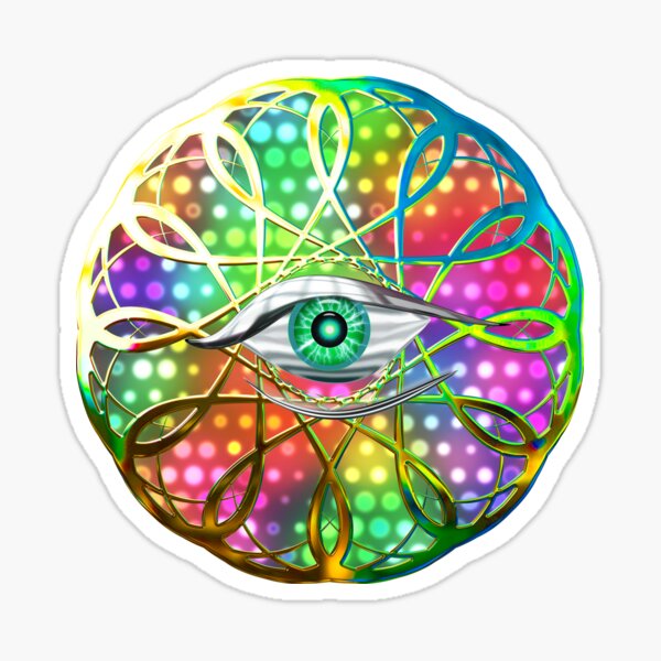 Vista previa del artículo con la obra «Ojo de Isis Mandala Psicodélico», diseñado y vendido por SoldierAlways.