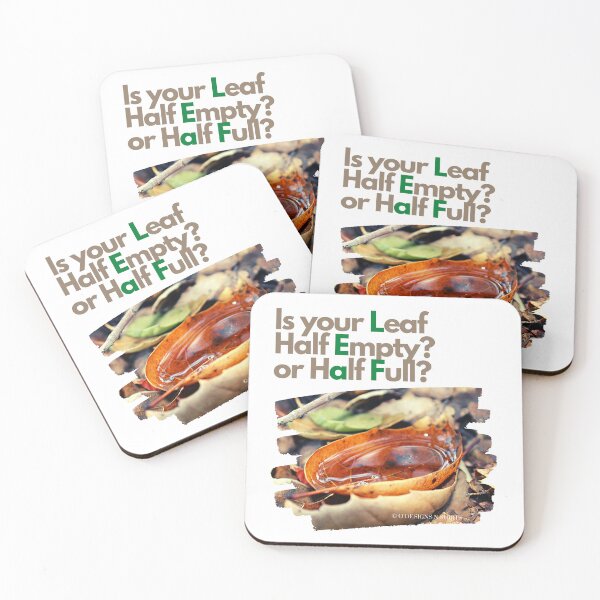 Item preview, Is Your Leaf Half Empty or Half Full? designed and sold by ODesignsNShirts.