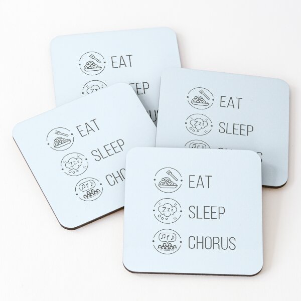 Item preview, Dark Gray Eat. Sleep. Chorus. designed and sold by Susan Says.