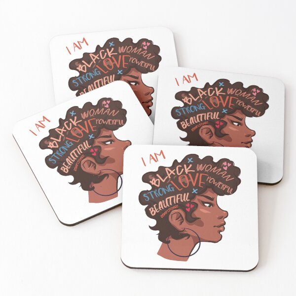 Item preview, I am Black woman strong love powerful beautiful confidence designed and sold by Wooden-rack.