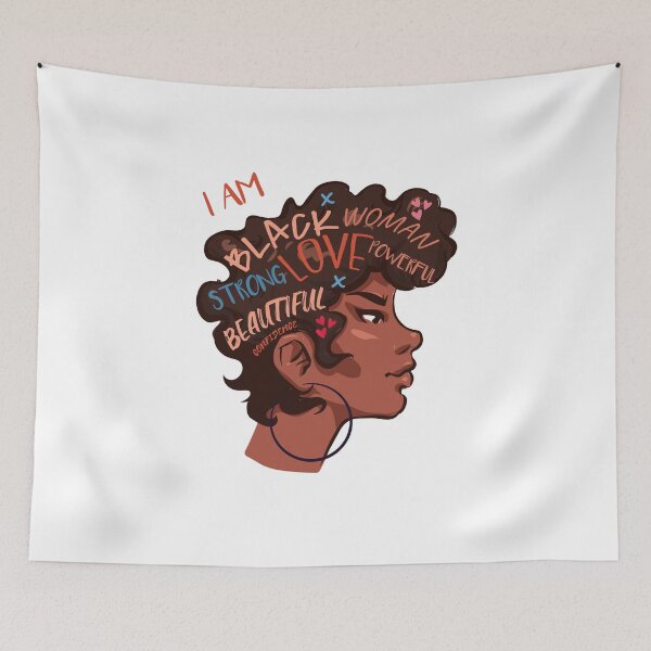 Item preview, I am Black woman strong love powerful beautiful confidence designed and sold by Wooden-rack.