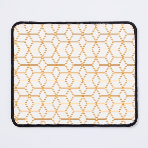 Item preview, Geometric Hive Mind Pattern - Orange #338 designed and sold by Natural Collective.
