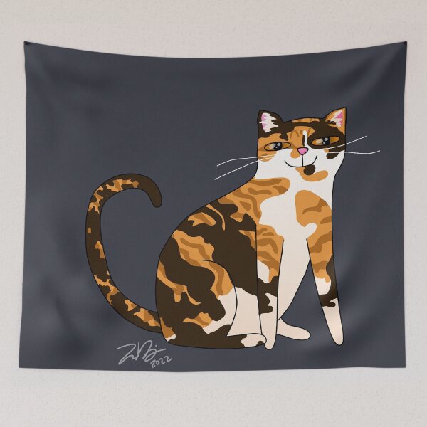 Item preview, Happy Calico Cat designed and sold by Zia Frazier.