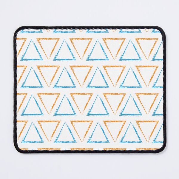 Item preview, Triangular Peaks Pattern - Orange & Blue #332 designed and sold by Natural Collective.