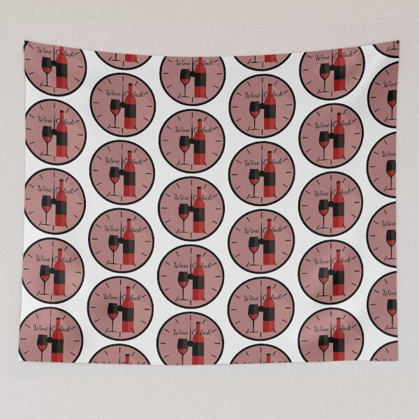 Item preview, Rosé O' Clock (red, black, mauve) designed and sold by sessiet.