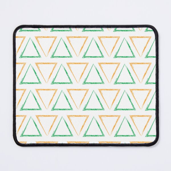 Item preview, Triangular Peaks Pattern - Orange & Green #791 designed and sold by Natural Collective.