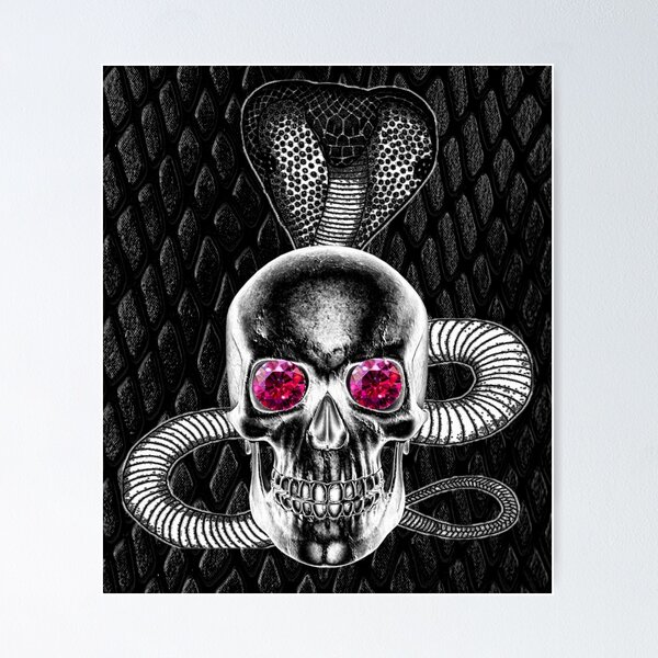 Item preview, Silver Skull and Cobra designed and sold by EnuffGuff.