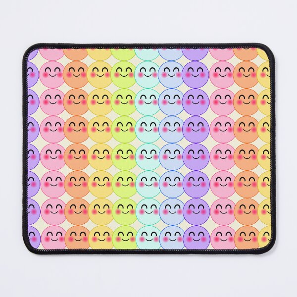 Item preview, Smiling Blushing Emoji Watercolor Rainbow designed and sold by mixMixtli.