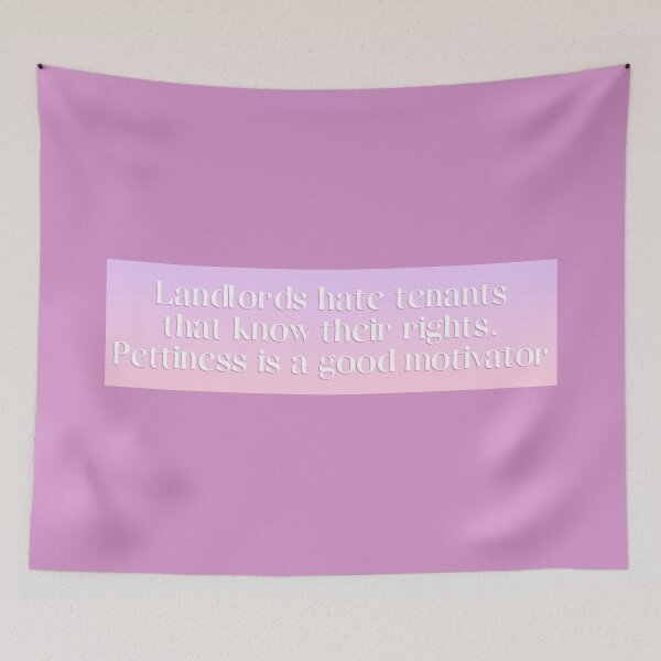 Item preview, Landlords Hate Tenants That Know Their Rights designed and sold by Picket Club.