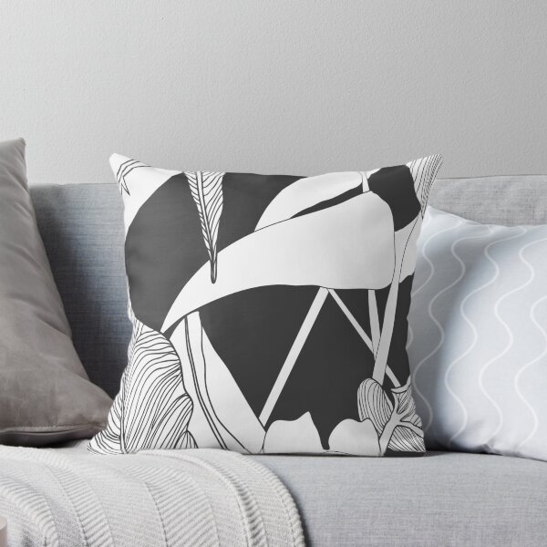Item preview, Gray And White Tropical Plants designed and sold by CraftedByV.