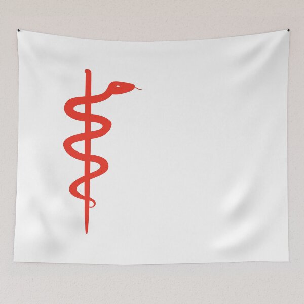 Item preview, Rod of Asclepius Red Silhouette designed and sold by Artsy-Chemist.