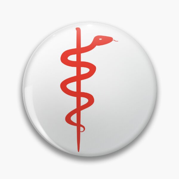 Item preview, Rod of Asclepius Red Silhouette designed and sold by Artsy-Chemist.