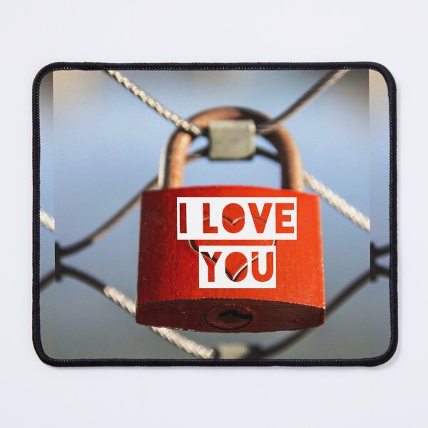 Item preview, I love you. Red color. Love Lock. Valentine Day. 2022. Love. Lock. Red. Emotion. Romance. Romantic. Girlfriend. designed and sold by TheNatureTalent.