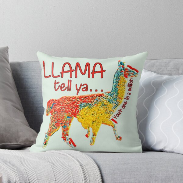 Item preview, Llama tell ya...  You're one in a million designed and sold by SpotOnJ.