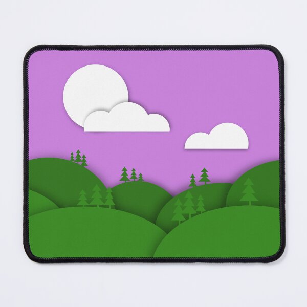 Item preview, Genderqueer Pride Flag Art Landscape Paper Cut Out designed and sold by cashewdays.