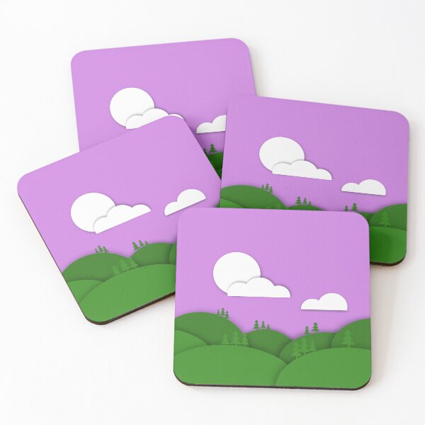 Item preview, Genderqueer Pride Flag Art Landscape Paper Cut Out designed and sold by cashewdays.