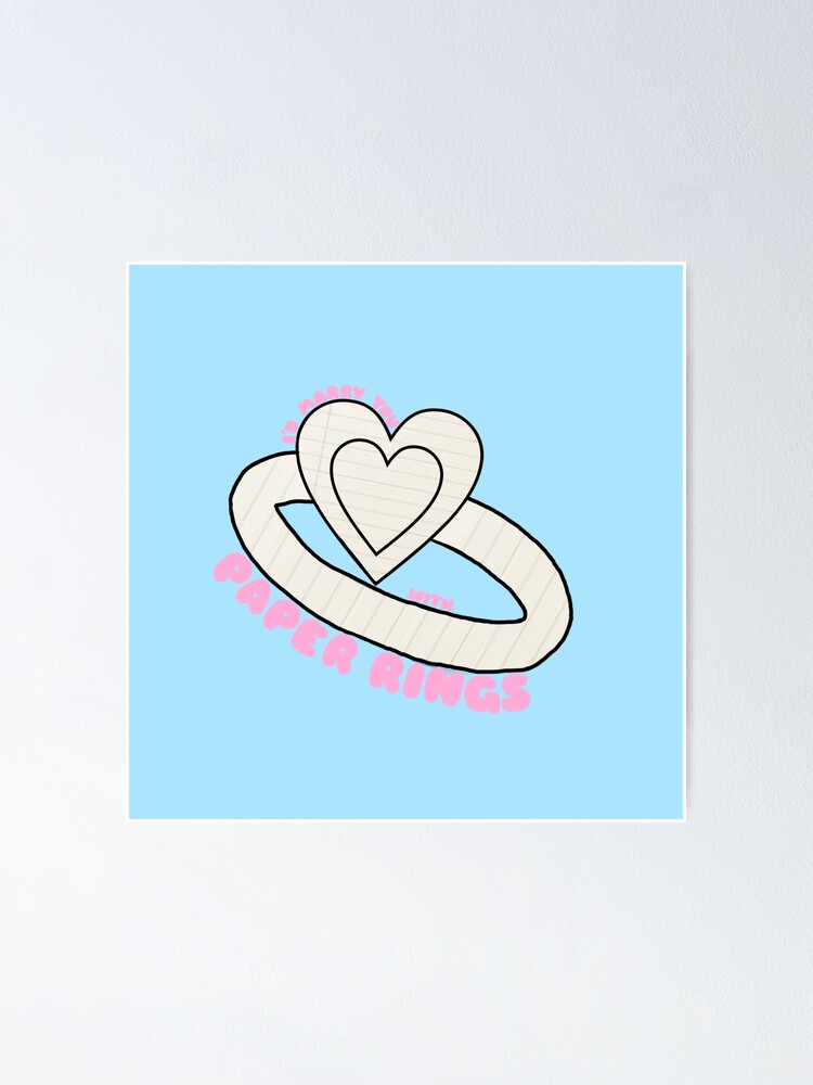"Taylor Swift Lover Paper Rings Graphic" Poster for Sale by