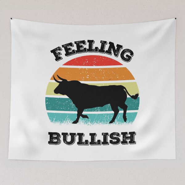 Item preview, Bull Stock Market and Crypto Funny Saying Feeling Bullish designed and sold by elvisg03.