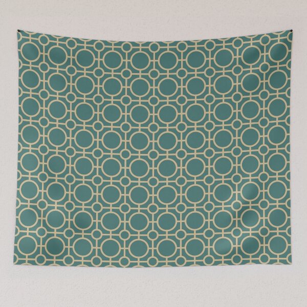 Item preview, Sirkel, Vintage Circle and Square Shapes Pattern designed and sold by BesanoStyle.