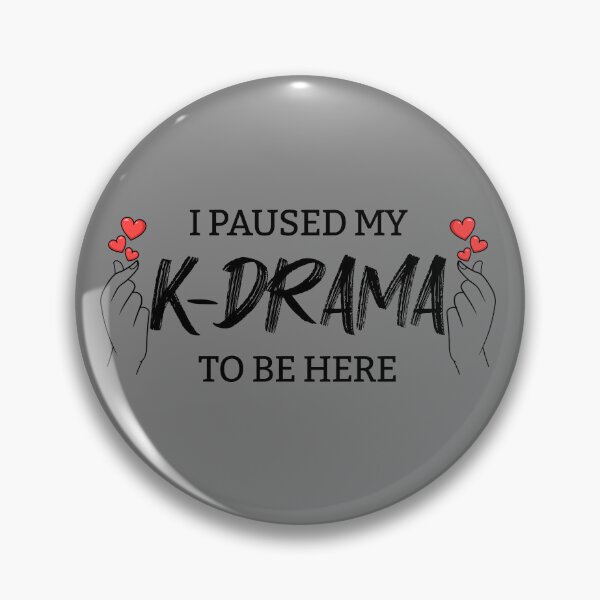 Item preview, I Paused My K-Drama To Be Here Korean Finger Heart KDrama Gear designed and sold by DynamicDesign.