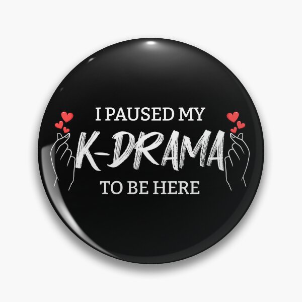 Item preview, I Paused My K-Drama To Be Here Korean Finger Heart KDrama Gear designed and sold by DynamicDesign.
