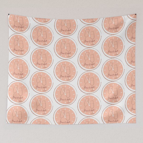 Item preview, Rosé O' Clock (pink glasses clink) designed and sold by sessiet.