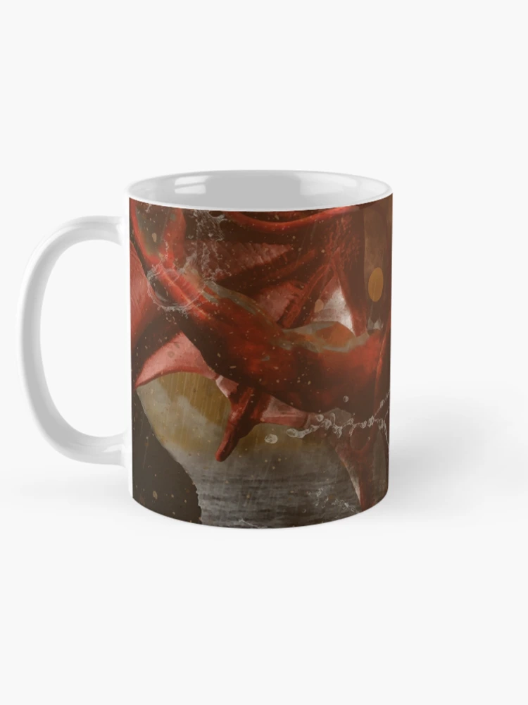 Imagen 5 de 6, Taza de café con la obra Cthulhu Rises, diseñada y vendida por HackimationLab.
