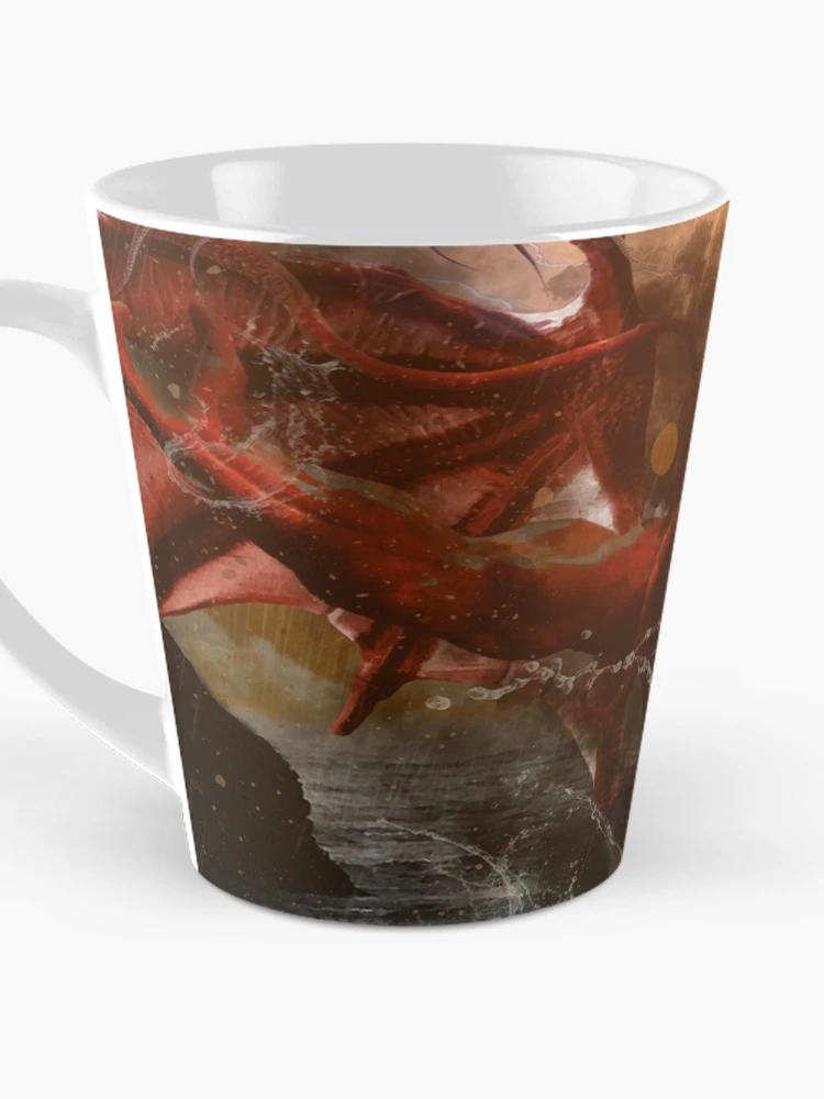 Imagen 3 de 4, Taza de café con la obra Cthulhu Rises, diseñada y vendida por HackimationLab.
