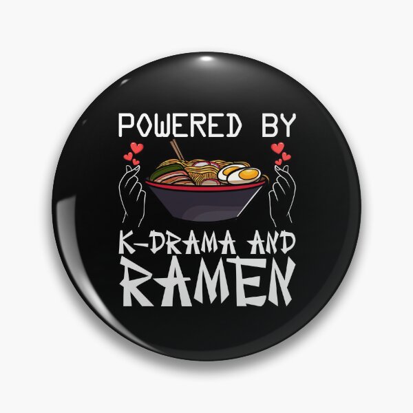 Item preview, Powered By K-Drama And Ramen Korean Drama Gift KDrama Gear designed and sold by DynamicDesign.