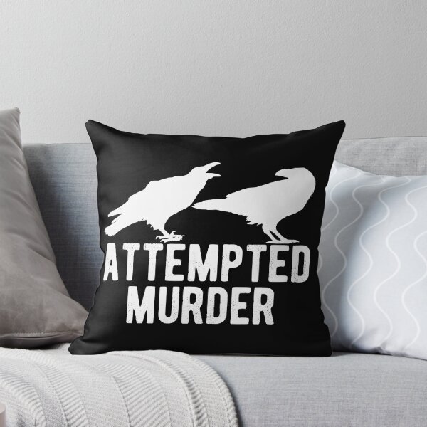 Item preview, Attempted Murder T-Shirt, Black Crow Shirt, Raven Shirt, Funny Shirts, Hoodie, Sweater, Gifts, Raven Shirt, Mens, Womens, Kids Shirts designed and sold by lastearth.