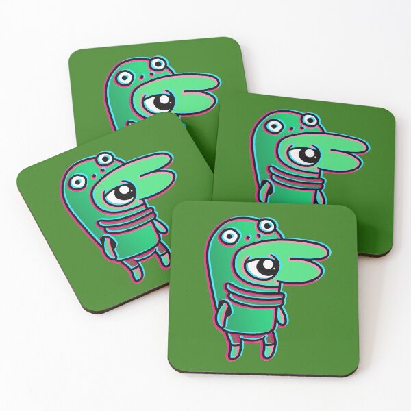 Artikelvorschau, LÄCHELNDE FREUNDE - Gleb oder Glep mr Frog, bliblie, Pim, Alan, Grim (Kunst des Autors) entworfen und verkauft von mrGoodwin90.