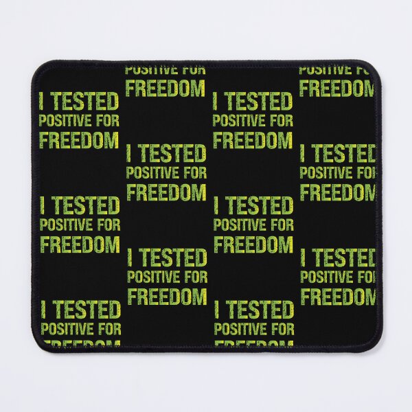 Item preview, I Tested Positive For Freedom Simple Distressed Text Green Gradient Design Funny Quote designed and sold by pedrored369.