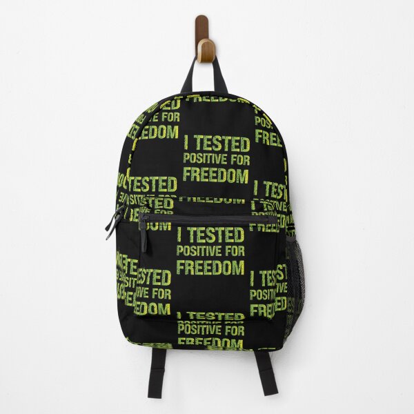 Item preview, I Tested Positive For Freedom Simple Distressed Text Green Gradient Design Funny Quote designed and sold by pedrored369.