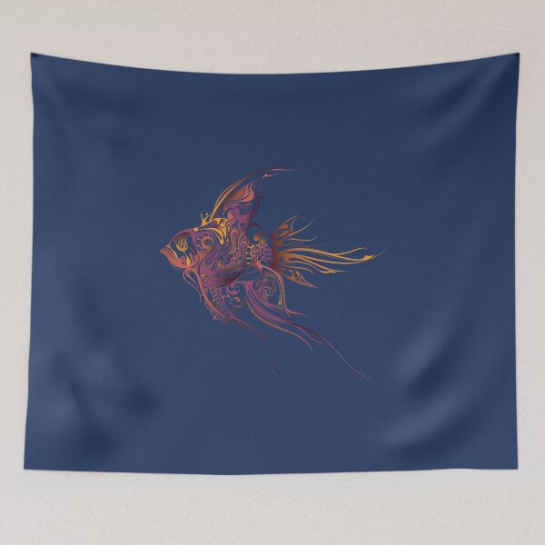 Item preview, Colorful patterned fish designed and sold by Olga Chetverikova.
