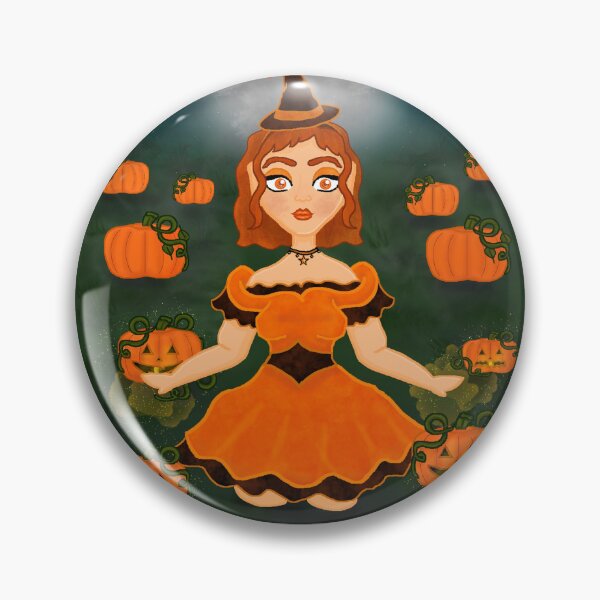 Item preview, Pumpkin Witch designed and sold by CharmedHeartArt.