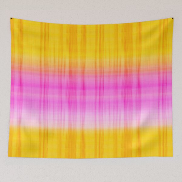 Item preview, pink yellow Curtains Fabric Flowy Flowing Interior Design Pattern Retro Vintage  designed and sold by Shayna Westfall.