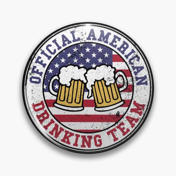 Item preview, Official American Drinking Team Logo Funny Drinking Team Gear designed and sold by DynamicDesign.