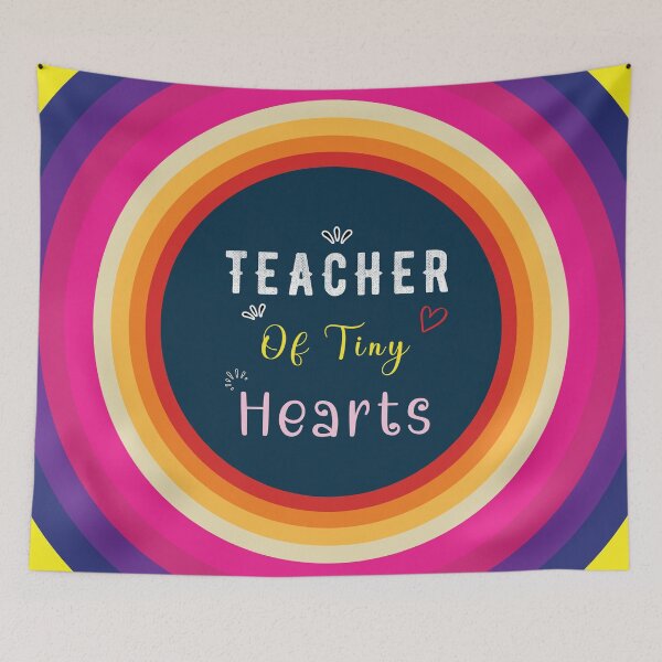 Item preview, Teacher Of Tiny Hearts - Colorful Design designed and sold by FridPix.