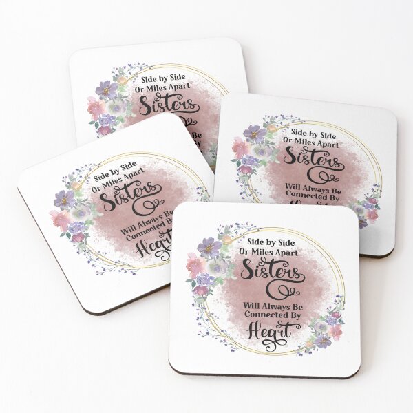 Item preview, Side by Side Or Miles Apart I  Sister Gift Ideas designed and sold by younghopes.