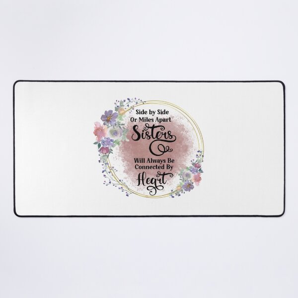 Item preview, Side by Side Or Miles Apart I Sister Gift Ideas designed and sold by younghopes.