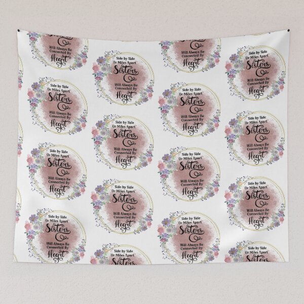 Item preview, Side by Side Or Miles Apart I  Sister Gift Ideas designed and sold by younghopes.