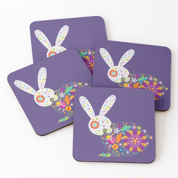 Item preview, Floral patterned rabbit designed and sold by Olga Chetverikova.