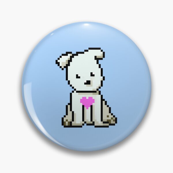 Item preview, Pixel white puppy designed and sold by PrankShop.