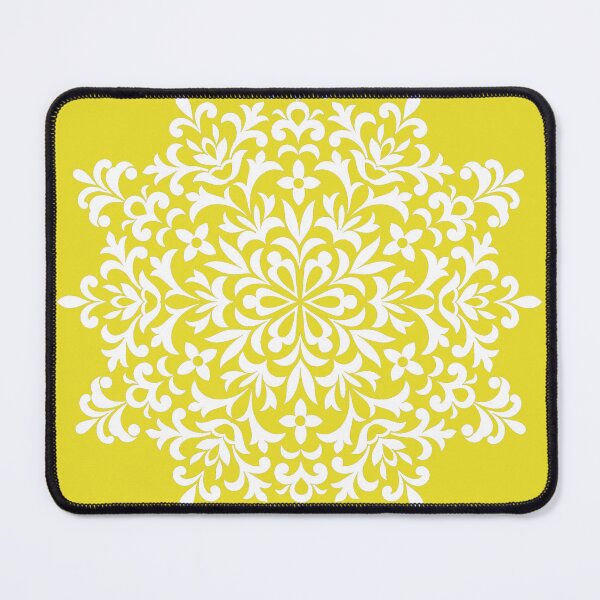 Item preview, Ethnic Floral Kaleidoscope in Yellow and White designed and sold by IcArtsyOrigin8.