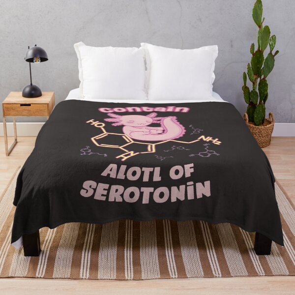 Item preview, Serotonin Molecule With Axolotl Pun designed and sold by MrEddie10.