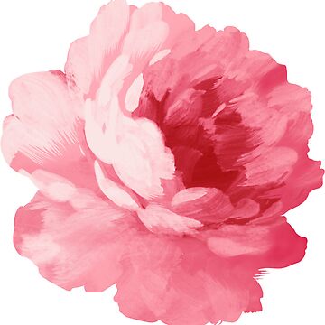 Artwork thumbnail, Flower pink peony by afremovartist